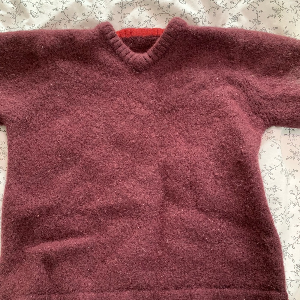 Burgundy bulky sweater